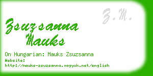 zsuzsanna mauks business card